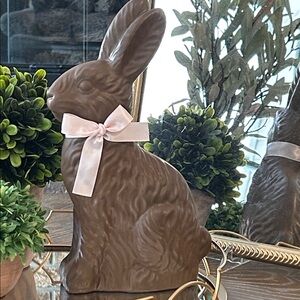 NEW! Vintage Inspired Massive Resin Chocolate Candy Easter Bunny Rabbit